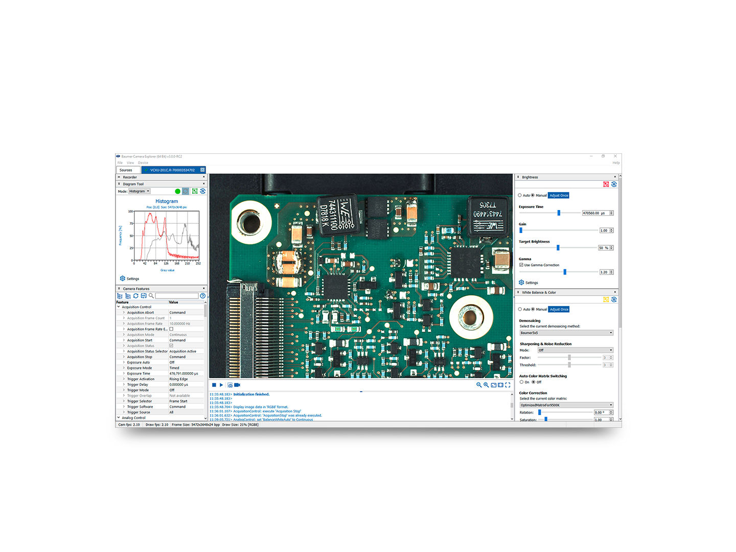 Baumer Camera Explorer