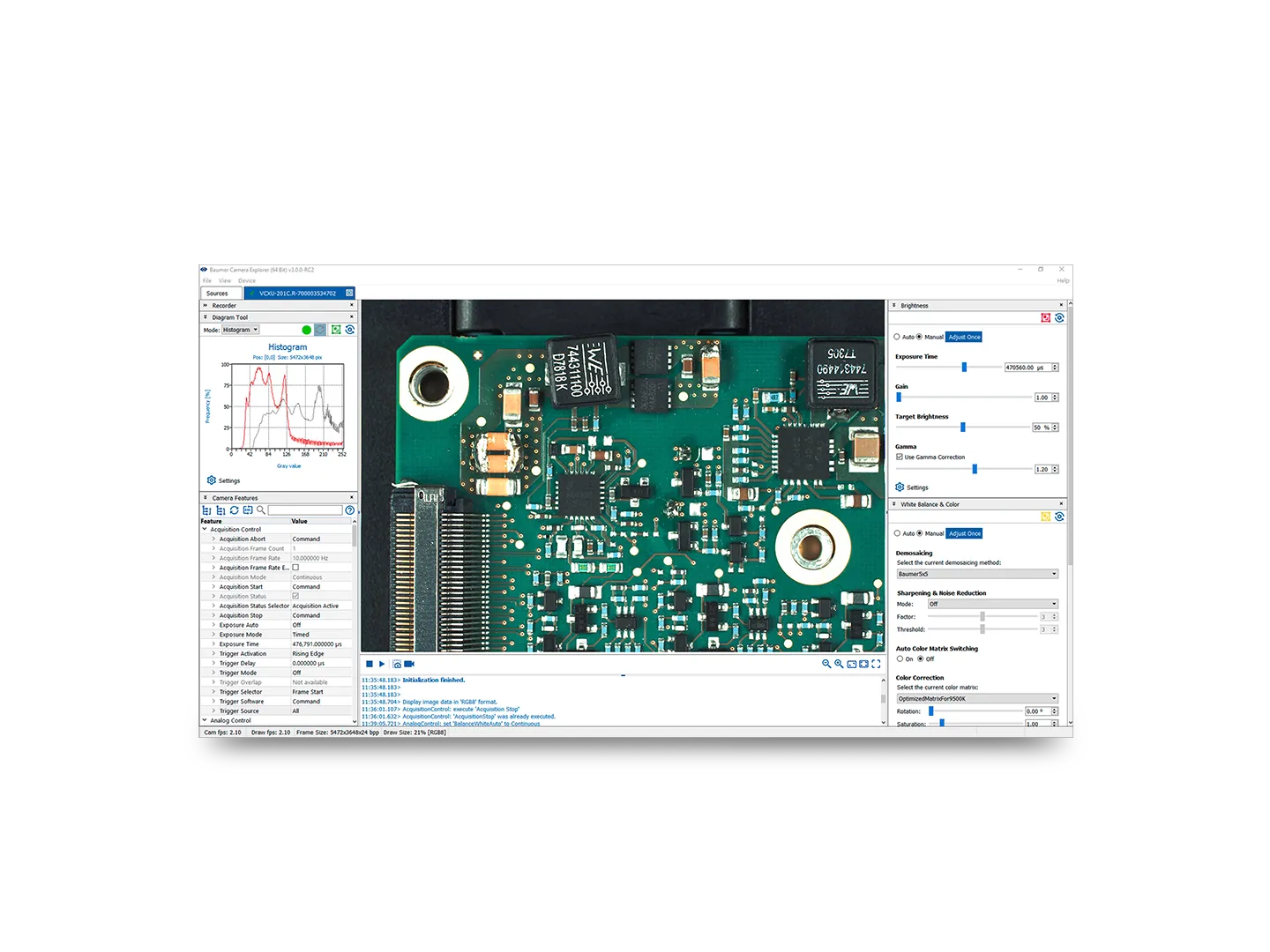 Baumer Camera Explorer