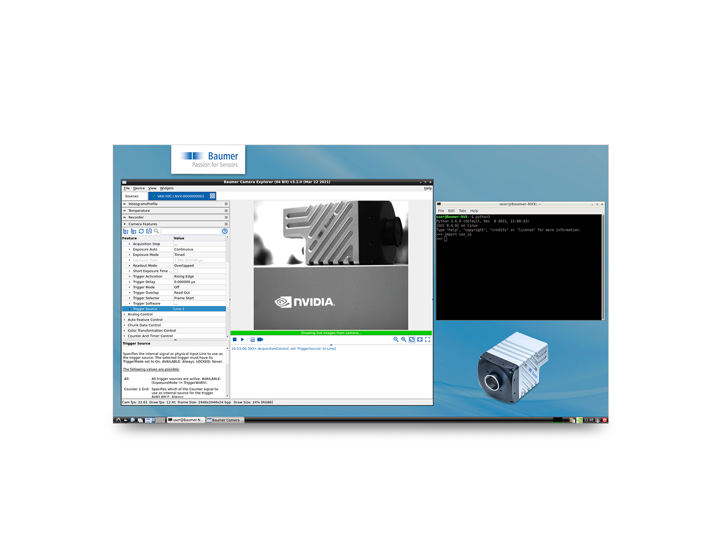 Baumer AX Smart Cameras OS/software package