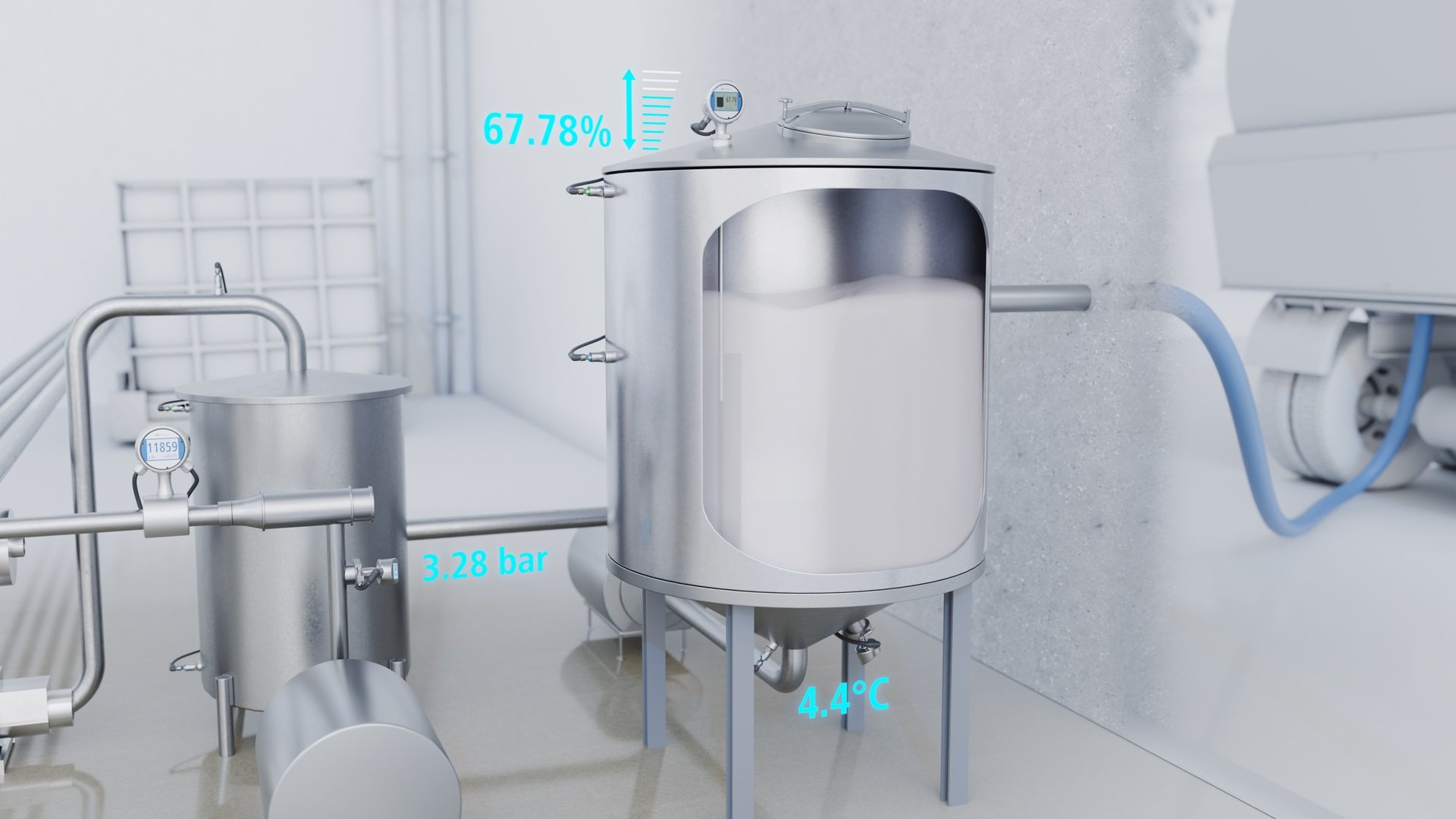 Sıvı ürün kabulü ve gaz giderme (deaeration) izleme