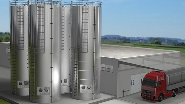 Silo, fermantasyon, olgunlaştırma ve parlak bira tanklarında envanter yönetimi